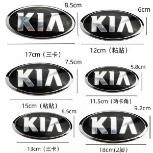 Logo lưới tản nhiệt phía trước biểu tượng gắn thùng xe phía sau miếng dán mui xe cho Kia Sorento Sportage R Carnival Carens Forte Picanto buổi sáng Rio k5k2k3k4