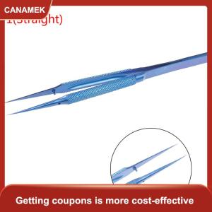 【CANAMEK】 Nhíp vân tay chính xác cạnh 0.15mm Dụng cụ sửa chữa nhíp hợp kim Titan