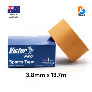 Victor PRO Sports Tape Rigid Strapping Tape | Non-Stretch Athletic Strapping Tape | Strong Adhesive Support | Sports Injury Prevention