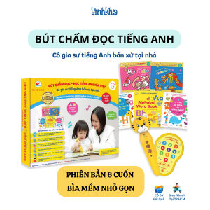 Bộ Sách Bút Chấm Đọc Học Tiếng Anh Cho Bé Bản 6 Cuốn (bìa mềm) - Tân Việt