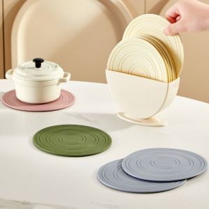 NCNC Chống bỏng Tấm cách nhiệt Silicon Chịu nhiệt Chống trượt Tấm lót ly Tối giản Chống dầu Tấm lót Bộ đồ ăn Bàn ăn