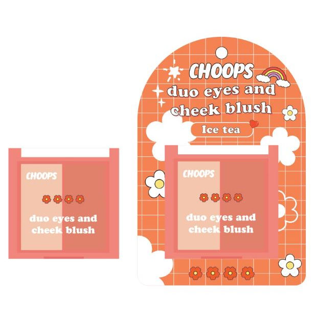 CHOOPS Duo Eyes And Cheek Blush จุ๊ปส์ พาเลทแต่งหน้า | Lazada.co.th