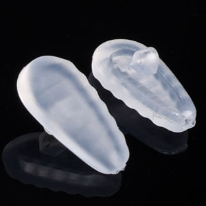 Eyeglasses Nose Pads with Screwdriver Soft Oval Silicone Air Chamber Glasses Anti-slip Nose Pad Screw Replacement Repair Tools