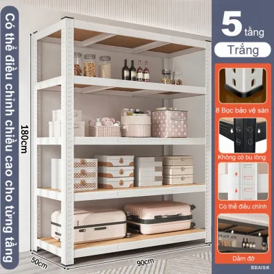 MIKI Kệ phòng khách kệ bếp kệ thép không gỉ Kệ kho