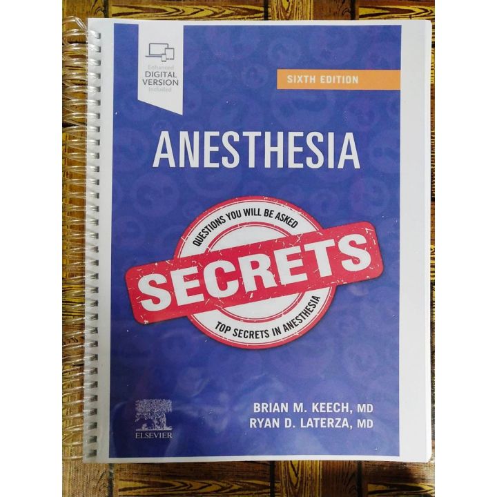 Anesthesia Secrets, 6th Edition Lazada PH