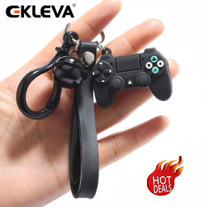 EKLEVA Creative Video Game Handle Keychain Simulation Joystick Model Key Chain Ring Pendant Men Women Couple Key Holder Trinket Gift