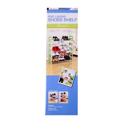 Leopard 5 Tier Shoe Rack