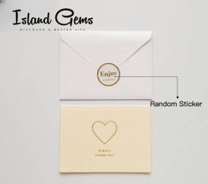 SG STOCK Island Gems Teachers Day Gift Greeting Card Set for Teachers Day Thanksgiving Retro Design with Envelopes Birthday Cards