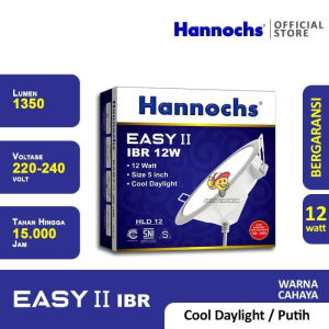 Lampu Led Plafon Hannochs Downlight Easy II 12 Watt IBR Cahaya Putih