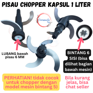 Pisau Blender Kapsul Bintang 6 Sparepart 4 Mata Pisau