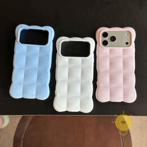 For iPhone 17 Pro Max Case Silicone TPU 3D Phone Case For Plus 16 15 14 13 12 15/14/13/16e Cover Aesthetic Korean Cute