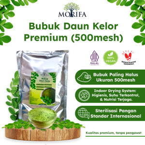 Bubuk Daun Kelor Organik Super Halus Premium 1KG Hijau Segar 500mesh Premium