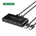UGREEN USB Switch USB 3.0 2.0 for PC Laptop 2 Computers Sharing 4 USB Devices Peripheral Switcher Sharing Keyboard. 