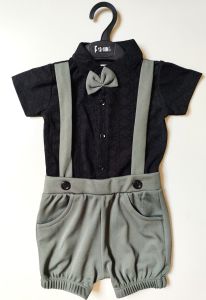 Boys Dress Suit set with short sleeve Dungaree style for flowers boys spring autumn