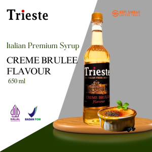 Syrup Trieste Rasa CREME BRULEE Sirup Minuman Mocktail Kopi Bartender Barista Premium Italia