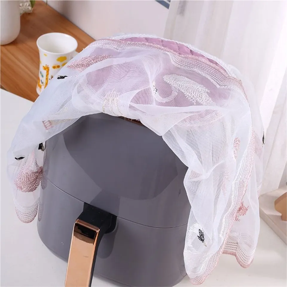 YVKEAY Lace Fabric Air Fryer Dust Cover Oil Proof General