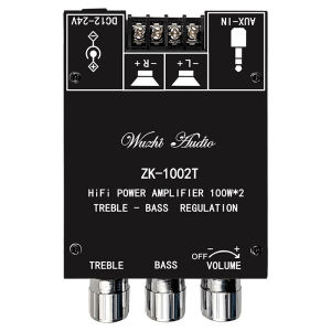 ZK-MT21 Amplifier 2.1 Channel Bluetooth Digital Power Module High and Low Tone Subwoofer 160W*2+220W