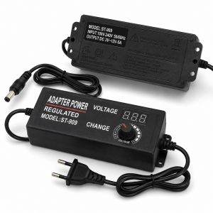 Bộ đổi nguồn điều chỉnh điện áp có led hiển thị 3-12V 60W 5A