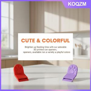 KOQZM Cat Style Pet Can Opener Easy Ring Pull Lift Portable Manual Cat Food Tin Opener for Home Kitchen Pet Feeding