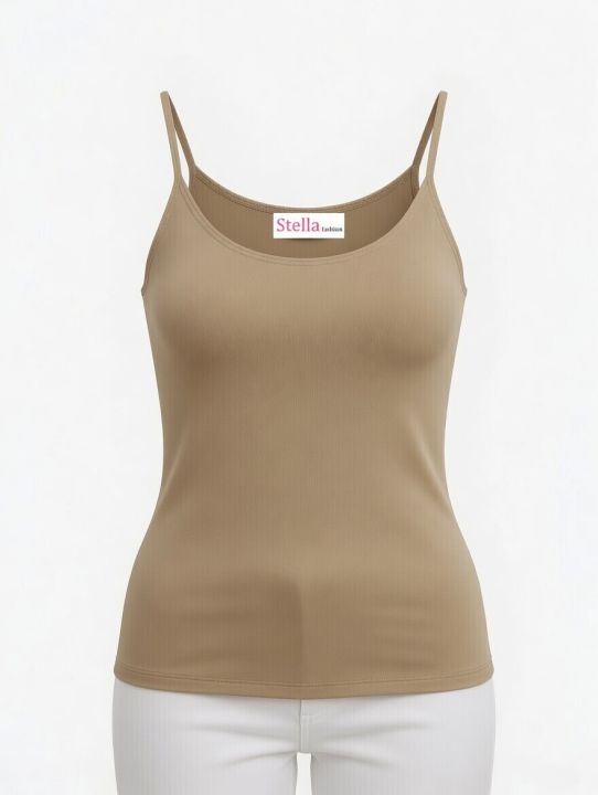 STELLA%20FASHION%20U-Back%20Spaghetti%20Strape%20Tank%20Tops%20%20Korea%20%20MODAL%20+%20Spandex%20%20Women%20Plus%20size%20Camisoles%20%20M%20-XL%20Tanks%20Tops%20-%20Image%203