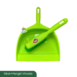 Pengki + sikat kecil vinoda besar sapu karpet dustpan + broom