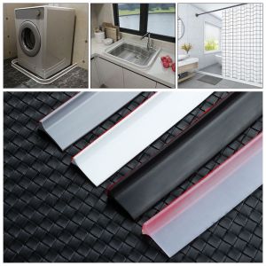 GTRBFDS Bathroom Accessories Bendable Silicone Flood Barrier Dry and Wet Separation Self-Adhesive Water Retaining Strip Water Stopper Door Bottom Sealing Strip