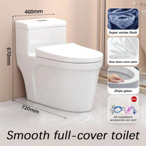Brett-Smart Toilet Bowl With Dual Flush Set Water Tank Automatic Bidet Spray Toilet High Pressure Toilet