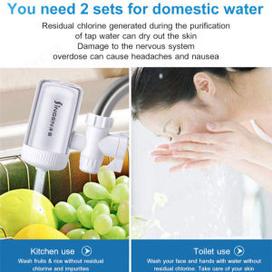 JN15PRO Ceramic Tap Water Filter Purifier with 3 Filters - Universal Mini Water Filters for Household Super Filter