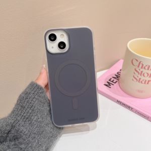 CrashStar MagSafe Fashion Macaron Color Anti-fingerprint Matte Hard Shockproof Phone Case For iPhone 16 15 14 Pro Max 13 12 Pro Max Wireless Charging Phone Cover Frosted Anti-fall Casing Shell Hot Sale