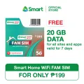 Home WiFi Fam SIM 199 with 20GB Data for 7 days. 