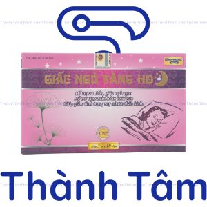 (Hồng) Viên uống GIẤC NGỦ VÀNG HD HỒNG 30v hỗ trợ giấc ngủ tăng tuần hoàn máu não