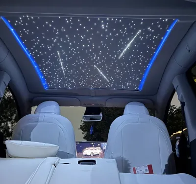 Voice Control Electric AUTO Sunshade Roof for Tesla Model Y 2025-2026 Retractable Panoramic Roof Shade with One-Touch Switch Quiet Motor Heat Insulation UV Protection