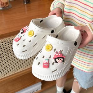 [Free Shipping] Summer Womens Clogs Eva Material Wear-Resistant Non-Slip Soft-Soled Sandals Mens Cute Casual Thick-Soled Beach Shoes