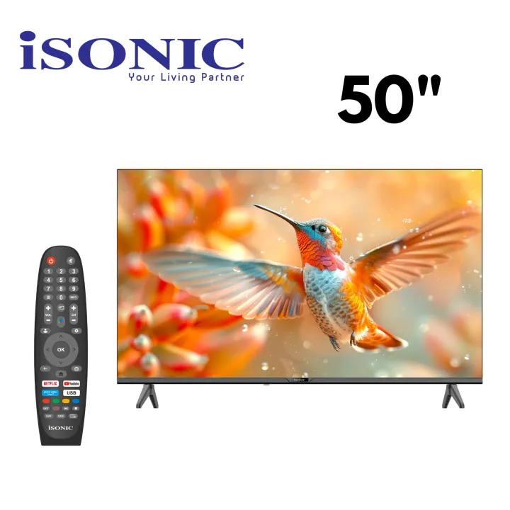 iSONIC 50"/55" 4K UHD QLED Google TV IS50GLE4K/IS55QGLE