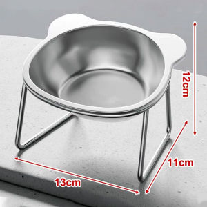 Anti-Ant Elevated Cat Bowl Dog Bowl Stainless Smart Cat Food Bowl Neck Protect Pet Feeder Drinker