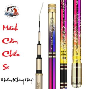 [Bảo Hành 1 Năm] Cần Câu Tay Mãnh Cầm Độ Cứng 6h Chuyên Câu Cá Lớn [Tặng Kèm Ngọn  Phụ]