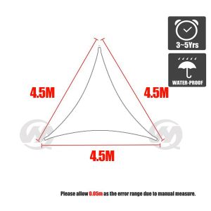 Bạt Che Nắng 420D Bạt Che Nắng Màu Trắng Bạt Che Nắng Oxford Chống Thấm Nước Vải Che Nắng Hình Chữ Nhật/Hình Vuông/Tam Giác Chống Tia UV & Tia UV Chống Nước 98%