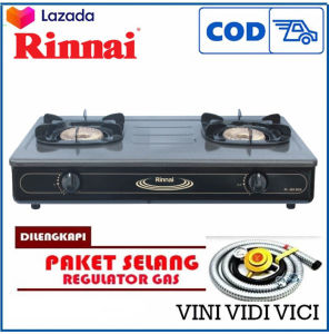 RINNAI 602BGX Kompor Gas 2 Tungku - API BESAR API TORNADO