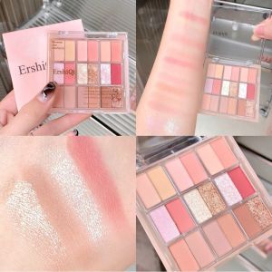 ERSHIQI New 18 Colors Platter Eyeshadow Palette Matte Pearlescent Eyeshadow Pearlescent Eyeshadow