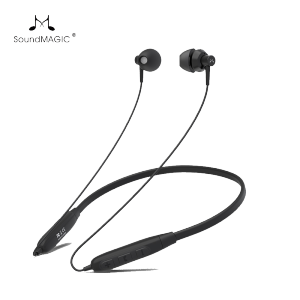 SoundMAGIC S20BT Neckband Bluetooth Headphones Wireless Earphones HiFi Stereo in Ear Headset with Microphone Lightweight Sports Earbuds IPX6 Waterproof Long Playtime Stable Connection Black