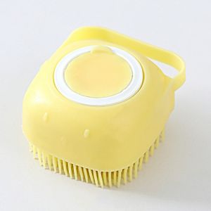 Indo - Sikat Mandi Bahan Silikon Lembut / Shower Brush Silicone / Spons Badan Bisa Isi Sabun Didalam
