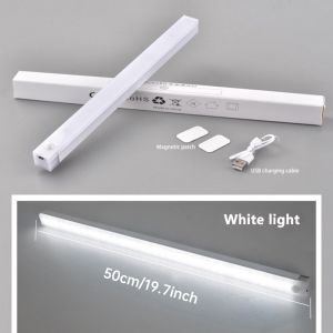 USB Rechargeable Motion Sensor Light - Magnetic Adjustable LED Brightness for Cabinets and Wardrobes