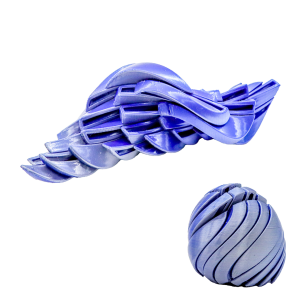 SG【In Stock】Slime Ball Fidget Toy 3D Printed Twistsphere Fidget Toy Gear Liquid Flow Ball With Rotating Design Anxiety Relief Toys