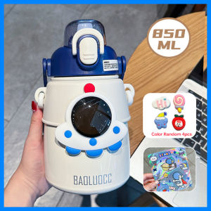 Cute Astronaut Children Insulation Cup 316 Stainless Steel Straw Thermos Water Bottle For School Boys Girl Outdoor Big Belly Cup2026