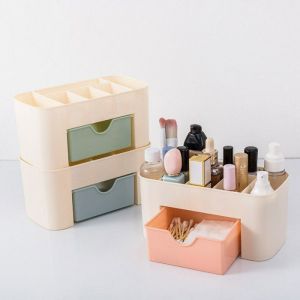 Laci Kosmetik Mini Serbaguna Rak Kosmetik Min Rak Make Up Plastik Mini Multifungsi Einstein-Store