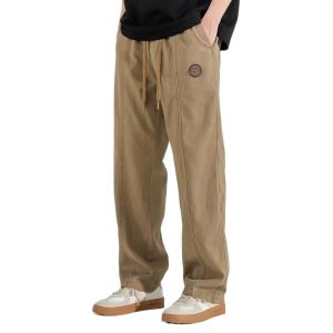 American Plus Size Cotton Loose Straight Cut Khaki Cargo Work Casual Slacks Men Trousers【5XL】