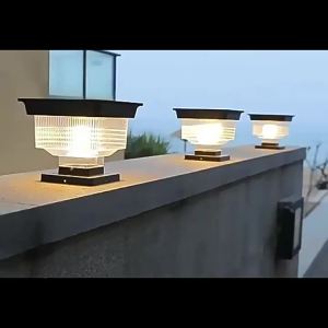 Outdoor led Ground Plug Garden Light   Villa Community Garden Lawn Light Square Solar Pillar Light