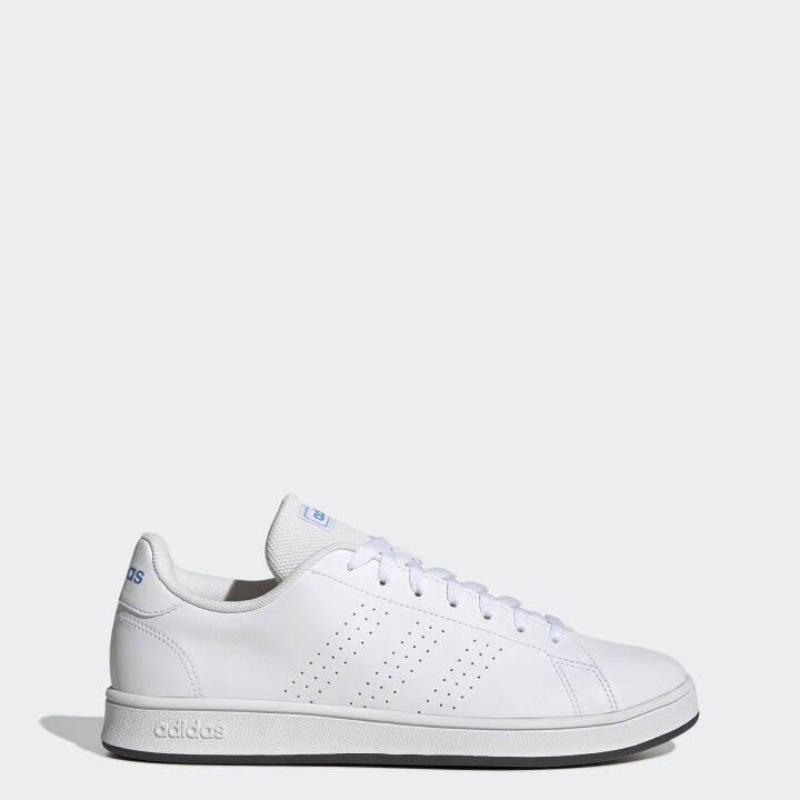 Adidas advantage shop all white leather