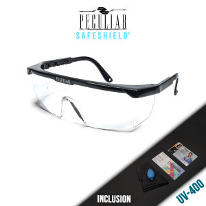 Peculiar Square Landon Anti-Radiation Blue Light Safety Goggles UV400 Protective Eyeglass Shield with Flexible and Adjustable Temples
