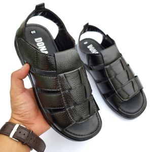 Giày Sandal Quai Chéo Nam Da Bò Thật 100% VYFASHION Cao Cấp Đế Khâu Dép Quai Hậu Chắc Chắn V.SN8C